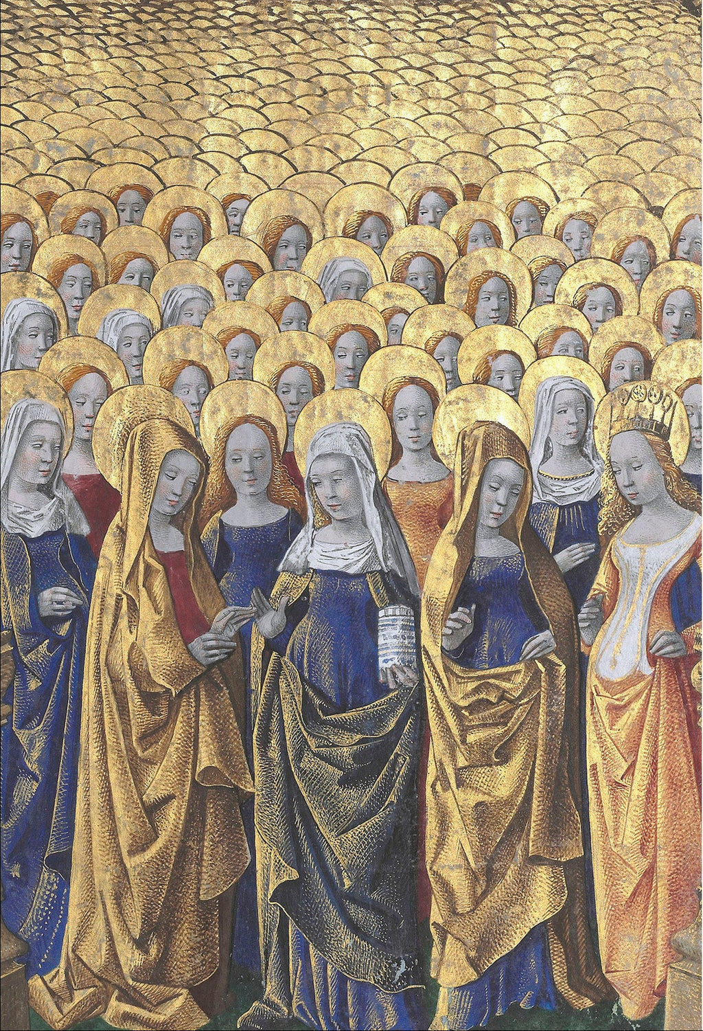 Female Saints from the Hours of Louis de Laval, France, ca. 1480 - Postcard