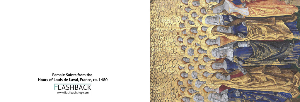 Female Saints from the Hours of Louis de Laval, France, ca. 1480 - Postcard