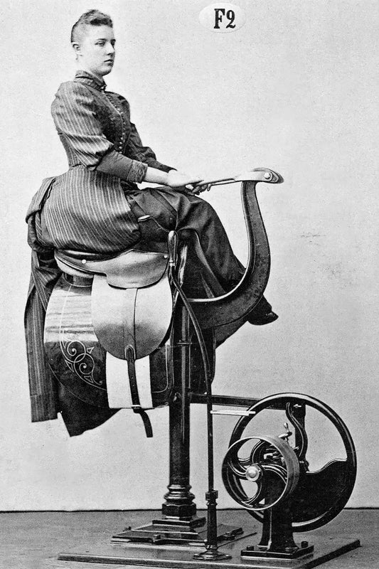 For Those Who are Unable, Steam-Powered Exercise Machine by Doctor Gustaf Zander, c. 1894 - Postcard