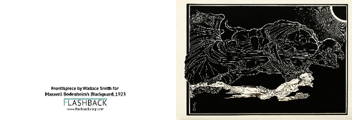 Frontispiece by Wallace Smith for Maxwell Bodenheim's Blackguard, 1923 - postcard