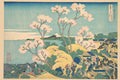 Fuji from Gotenyama on the Tōkaidō at Shinagawa from the series Thirty-six Views of Mount Fuji by Katsushika Hokusai - postcard