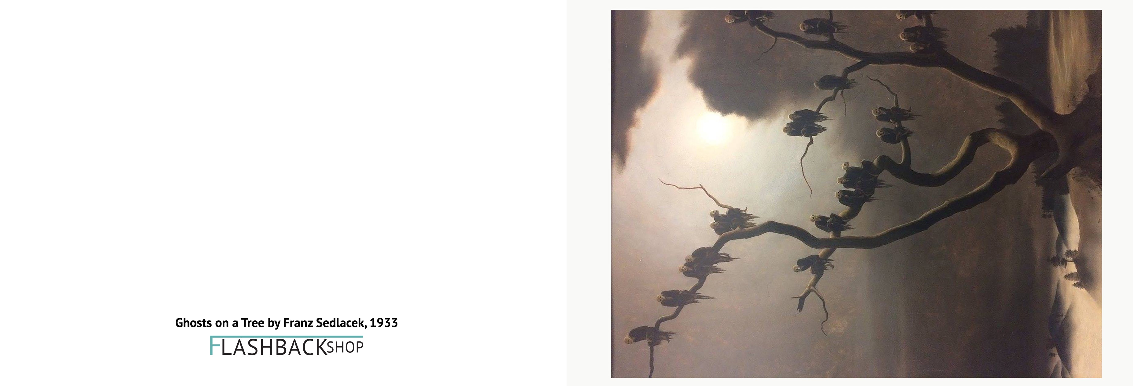 Ghosts on a Tree by Franz Sedlacek, 1933 - Postcard