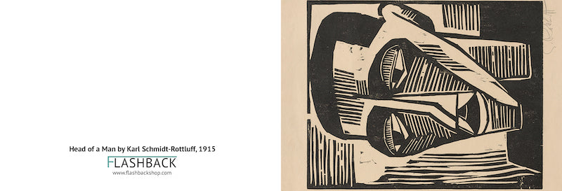Head of a Man by Karl Schmidt-Rottluff, 1915 - Postcard