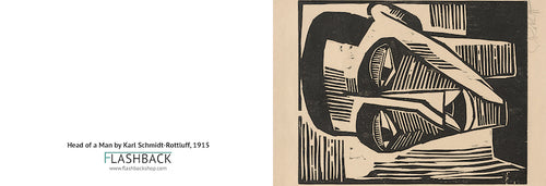 Head of a Man by Karl Schmidt-Rottluff, 1915 - Postcard