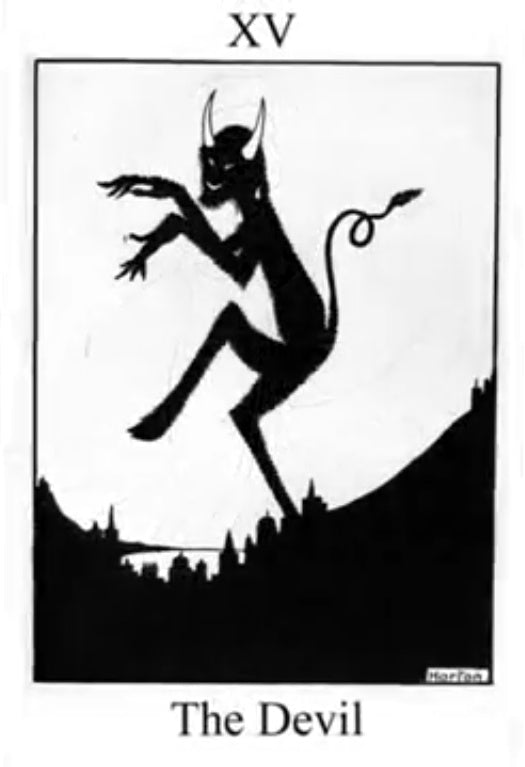 Dancing Devil by William T. Horton, c. 1912 - Postcard