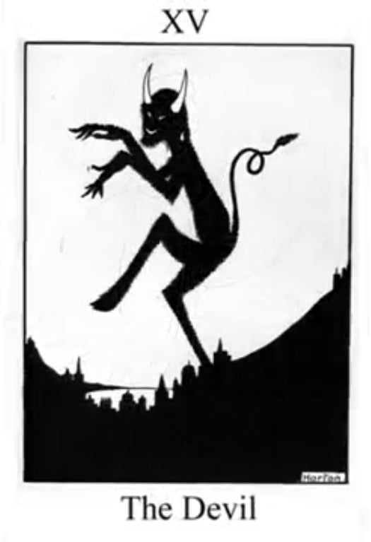 Dancing Devil by William T. Horton, c. 1912 - Postcard