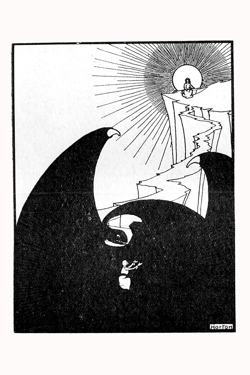 Heaven and Hell by William Thomas Horton, 1911 - Postcard