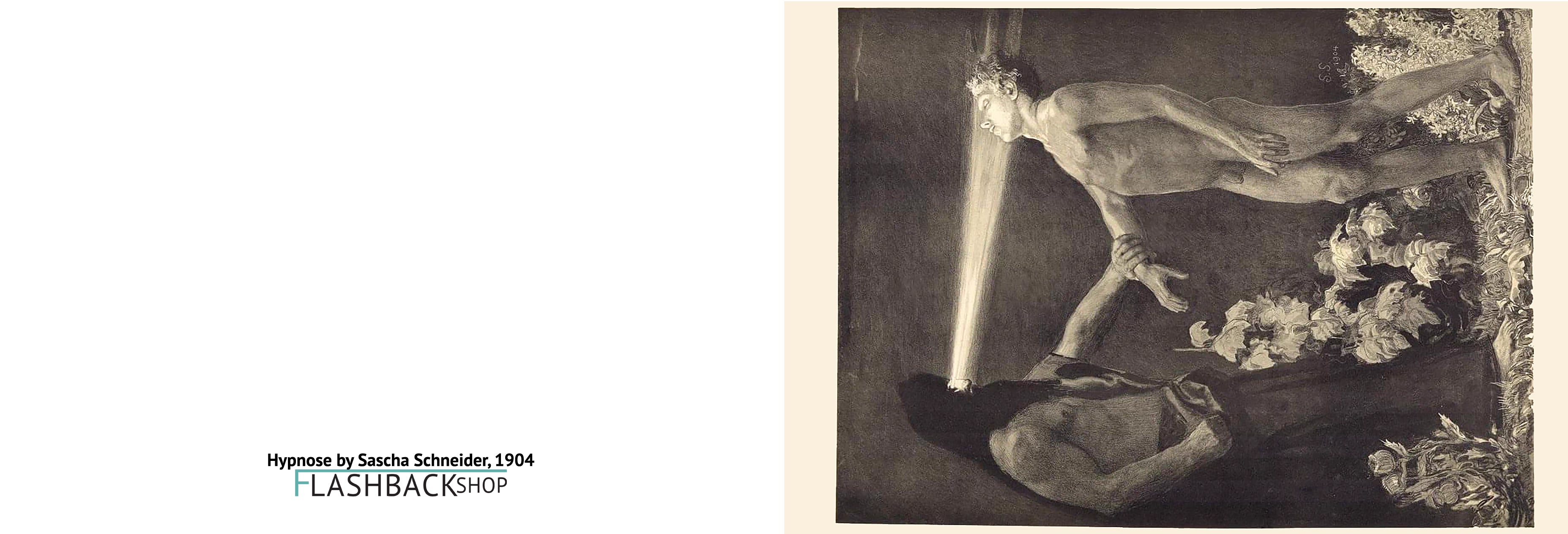 Hypnose by Sascha Schneider, 1904 - Postcard