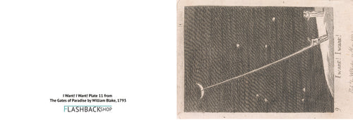 I Want! I Want! Plate 11 from The Gates of Paradise by William Blake, 1793 - Postcard