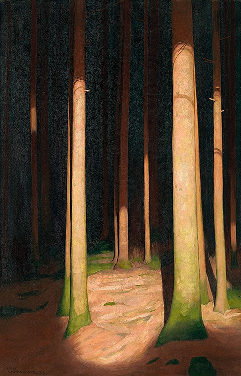 En el bosque de Hans Emmenegger, 1933 - postal