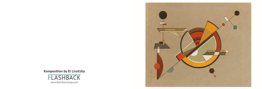 Komposition by El Lissitzky - Postcard