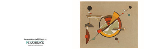 Komposition by El Lissitzky - Postcard