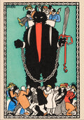 Krampus for the Wiener Werkstätte by Josef Diveky, 1909 - postcard