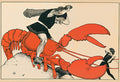 Lobster Wars from Poems of Childhood by Eugene Field Illustrated by Maxfield Parrish, 1904 - Postcard