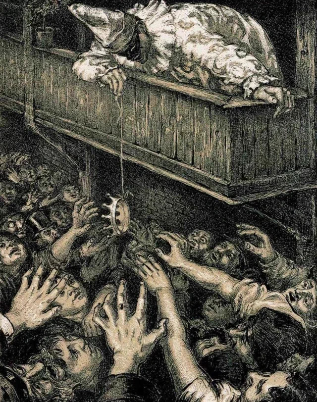 Auch eine krone (Also a Crown) by Ludwif Heinrich Heyne, 1898 - Postcard