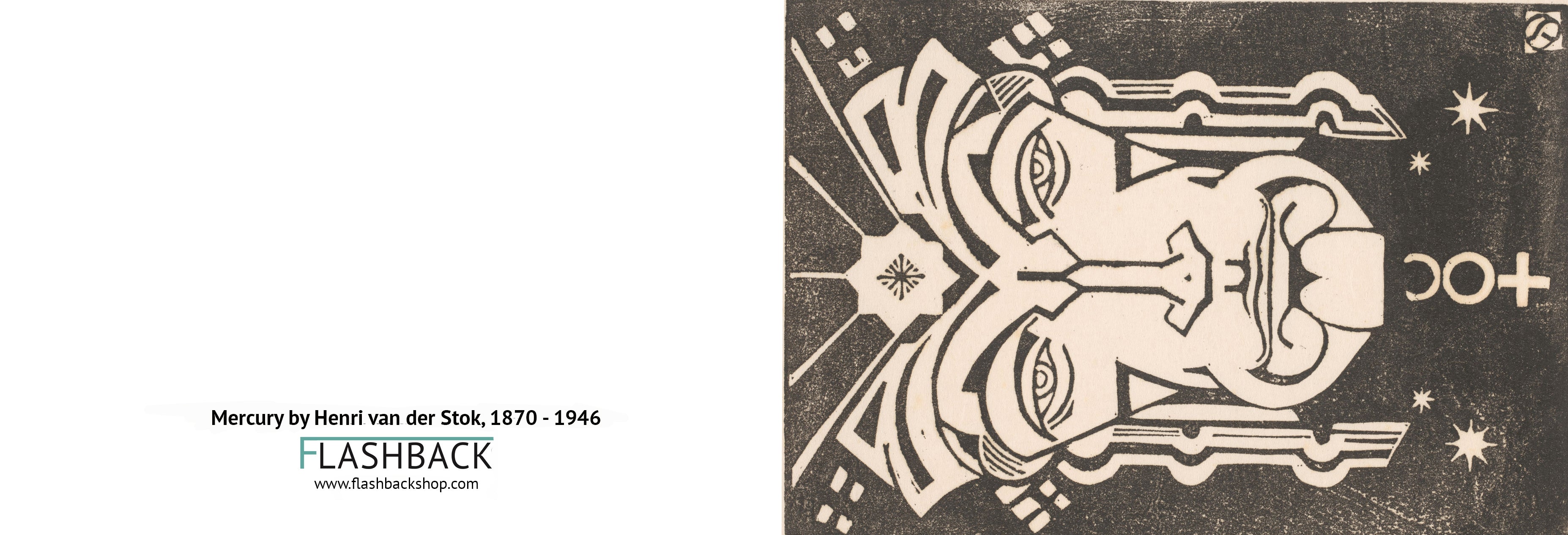 Mercury by Henri van der Stok, 1870 - 1946 -  Postcard