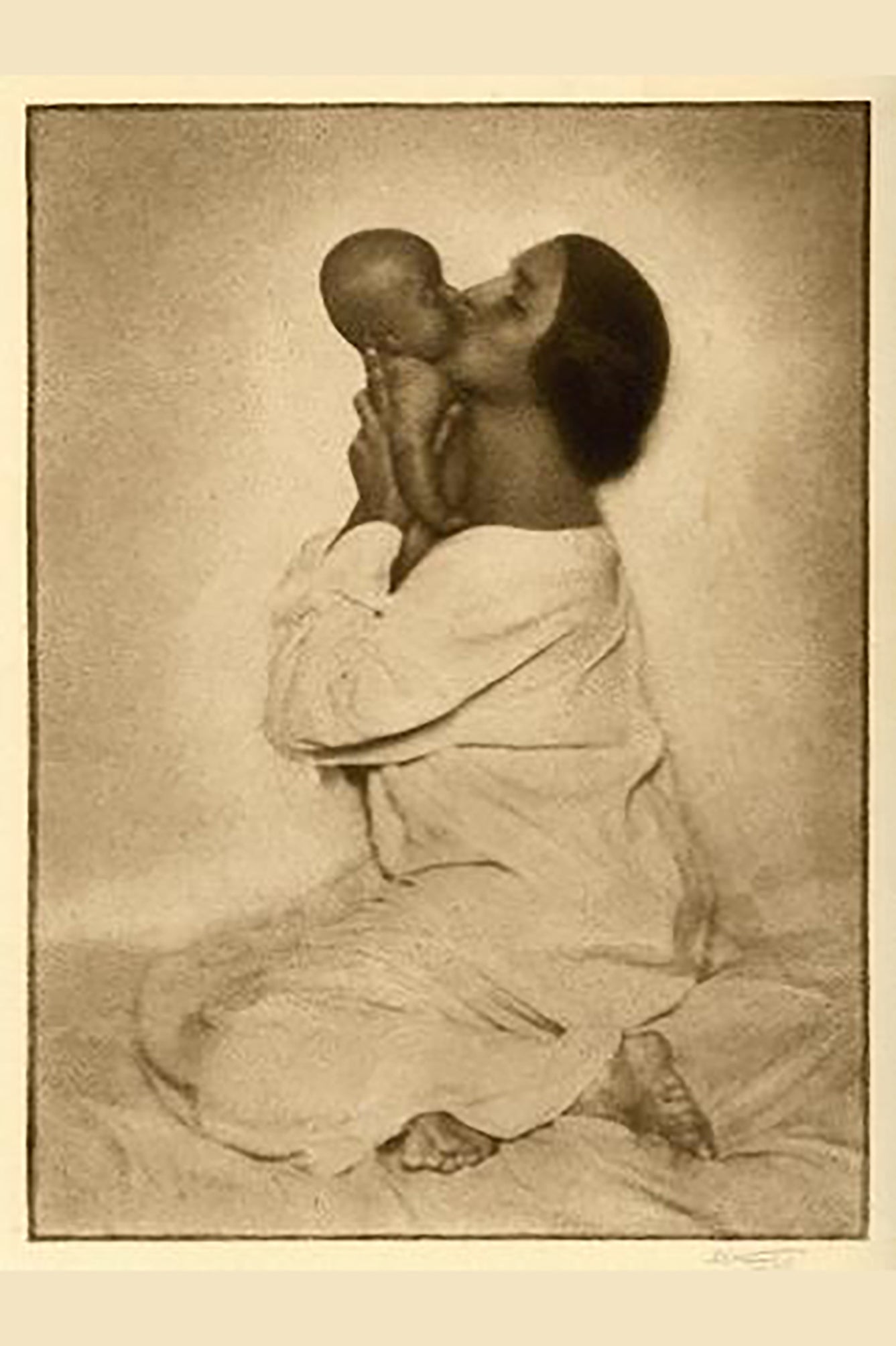 Mother and Child by Rudolph Koppitz, 1925 - Postcard