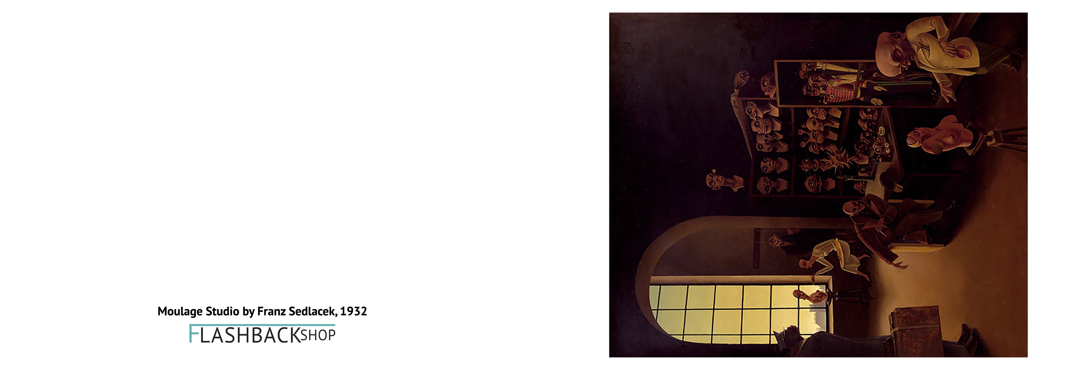 Moulage Studio by Franz Sedlacek, 1932 - Postcard