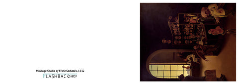 Moulage Studio by Franz Sedlacek, 1932 - Postcard