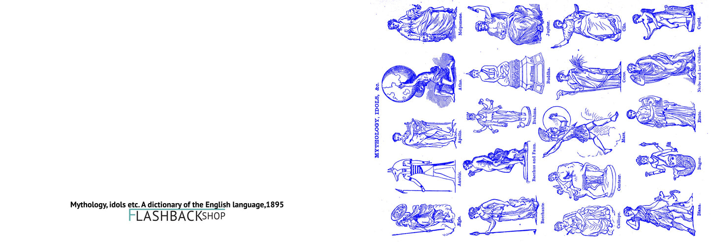 Mythology, idols etc. A dictionary of the English language, 1895 - Postcard