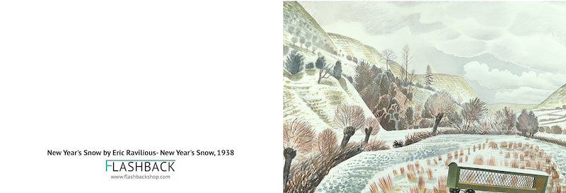 Eric Ravilious Snow Scene New Year's Snow by Eric Ravilious, 1938 - Postcard – Flashback Shop