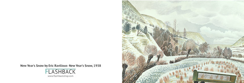 New Year's Snow by Eric Ravilious, 1938 - Postcard