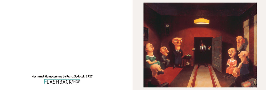 Regreso nocturno a casa de Franz Sedlacek, 1927 - Postal 