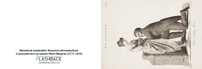 Obstetrical examination Nouvelles démonstrations d´accouchemens by Jacques Pierre Maygrier (1771-1835) - postcard