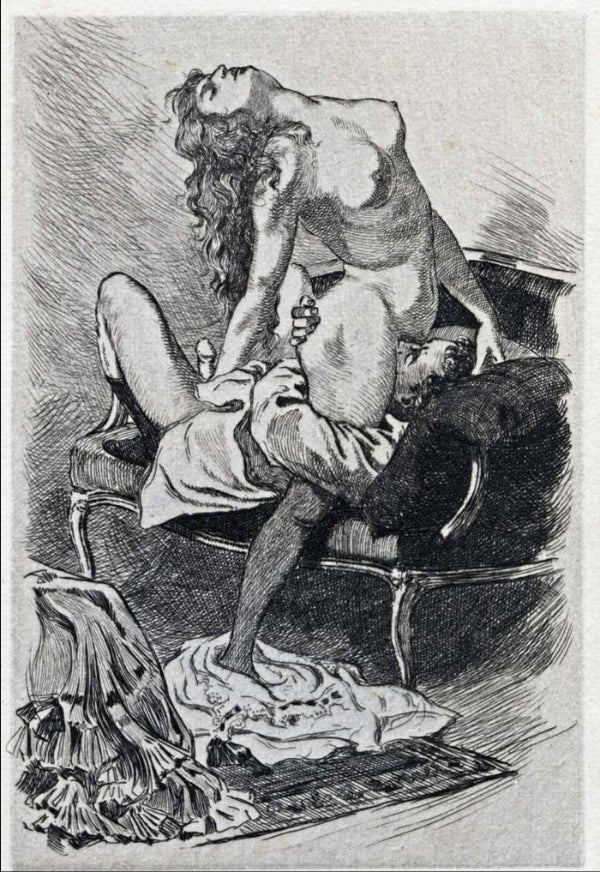 The Plunger, Illustration from La Grande Danse macabre des vifs by Martin van Maele, 1905 - postcard Classic Postcard