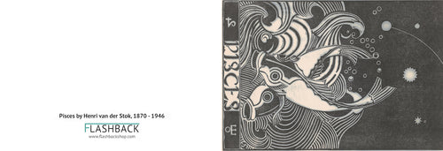 Pisces by Henri van der Stok, 1870 - 1946 - Postcard
