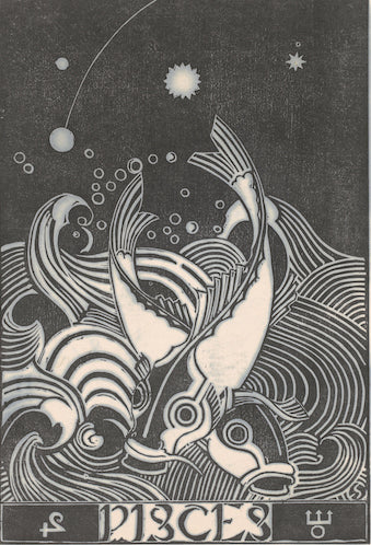 Pisces by Henri van der Stok, 1870 - 1946 - Postcard