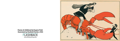 Guerra de langostas de Poemas de la infancia de Eugene Field, ilustrado por Maxfield Parrish, 1904 - Postal