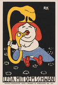 Postkarte der Wiener Werkstätte Nr. 107- Leda mit dem Schwan by Rudolf Kalvach, 1907 - postcard