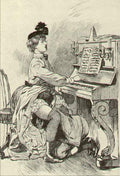 Presto agito, Illustration from La Grande Danse macabre des vifs by by Martin van Maele, 1905 - postcard Classic Postcard