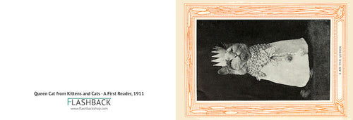 Queen Cat from Kittens and Cats - A First Reader, 1911 - Postcard
