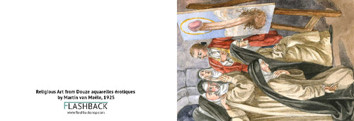 Religious Art from Douze aquarelles érotiques by Martin van Maële, 1925 - Postcard
