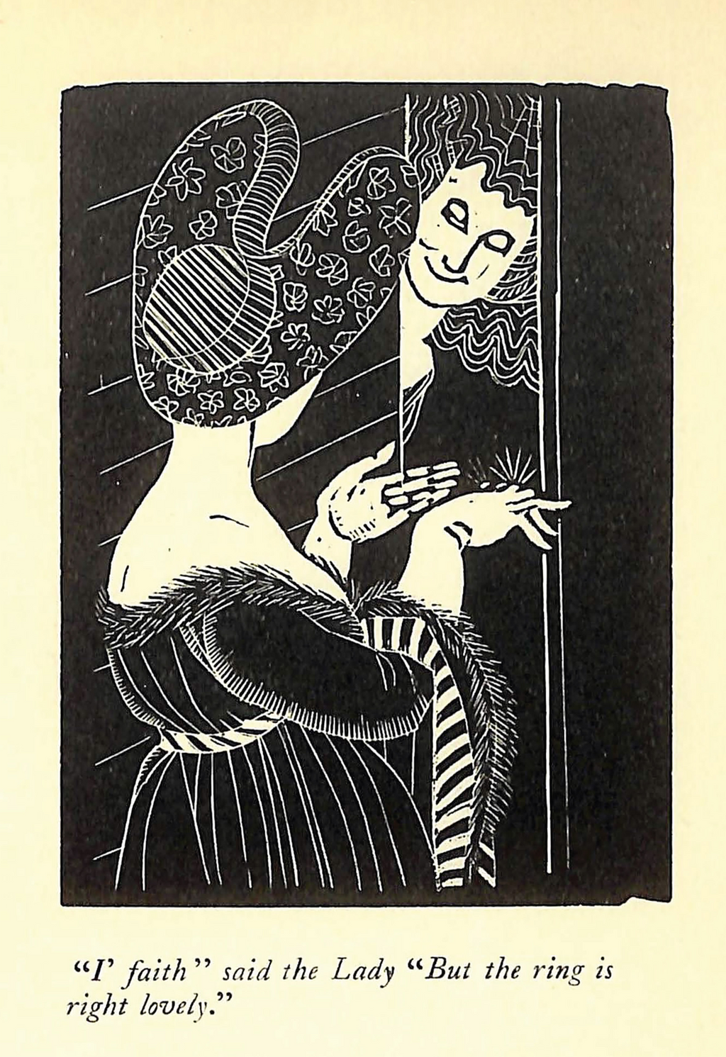 Right Lovely The Merrie Tales of Jacques Tournebroche, 1923 Marcia Lane Foster - postcard