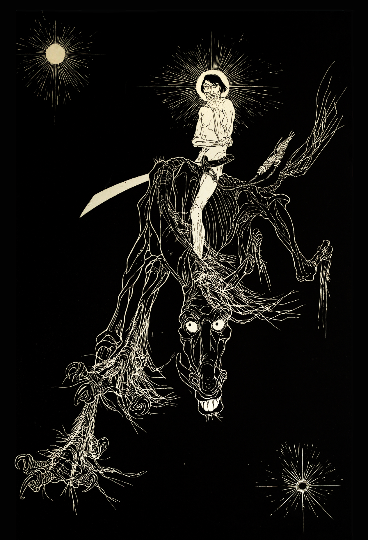 Second Drawing for Ben Hecht's Fantazius Mallare by Wallace Smith 1922 - postcard