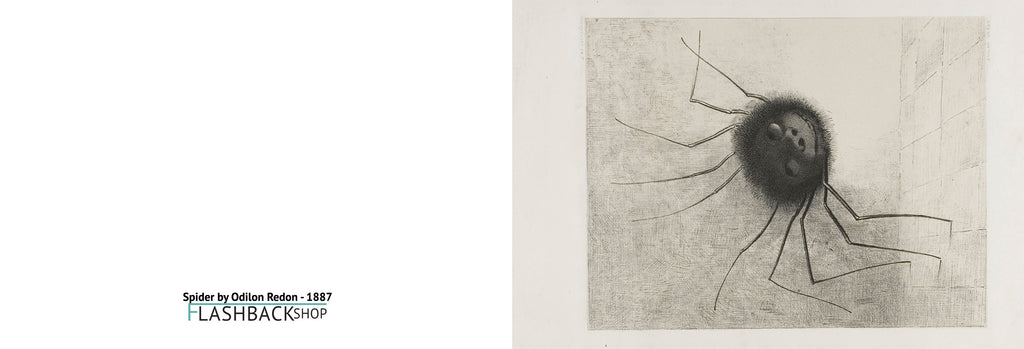 Spider by Odilon Redon, 1887 - Postcard