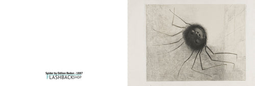 Spider by Odilon Redon, 1887 - Postcard
