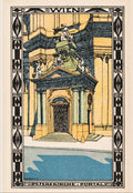Decorative panel with artistic depiction of a scene, framed with decorative border and text 'Flashback'.