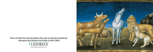 The End of the World: And the stars will fall from the sky and the animals will be afraid by Cristoforo De Predis, 1476 -  Postcard