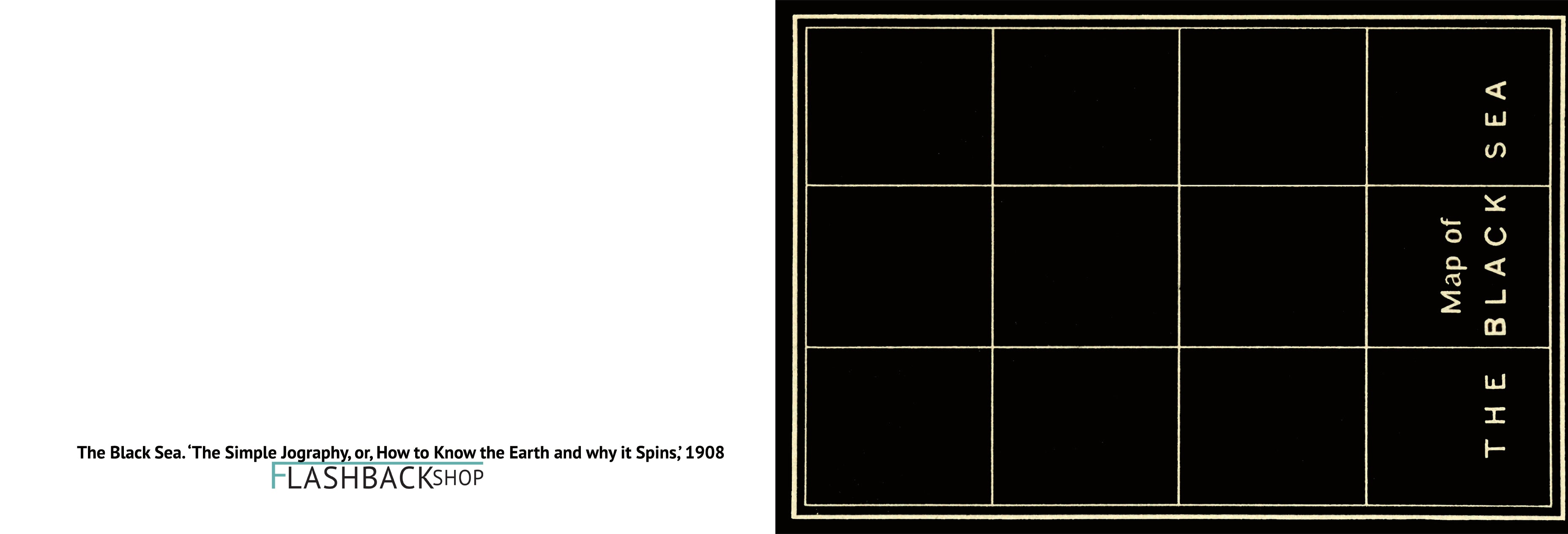 The Black Sea. 'The Simple jography, or, How to know the earth and why it spins' (1908) - Postcard