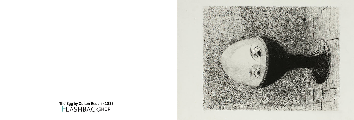 The Egg by Odilon Redon, 1885 - Postcard