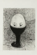 El huevo de Odilon Redon, 1885 - Postal