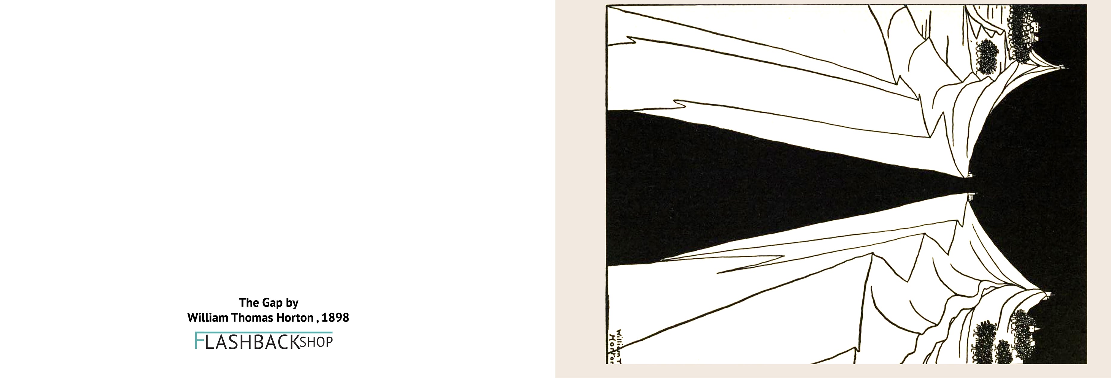 The Gap by William Thomas Horton - Postcard