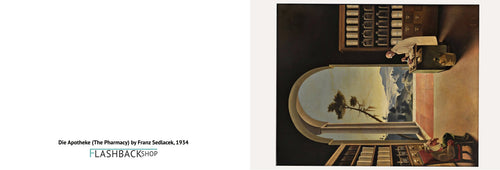 Die Apotheke (The Pharmacy) by Franz Sedlacek, 1934 - Postcard