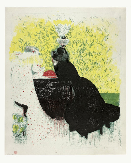 The Two Sisters-in-Law, Plate 12 from Landscapes and Interiors by Edouard Vuillard - 1899