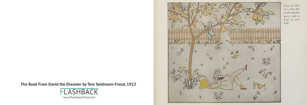 El libro de David el Soñador de Tom Seidmann-Freud, 1922 - postal