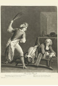 The Cully Flogged By A Woman to Awaken His Devil by John Smith, c. 1680 - Postcard
